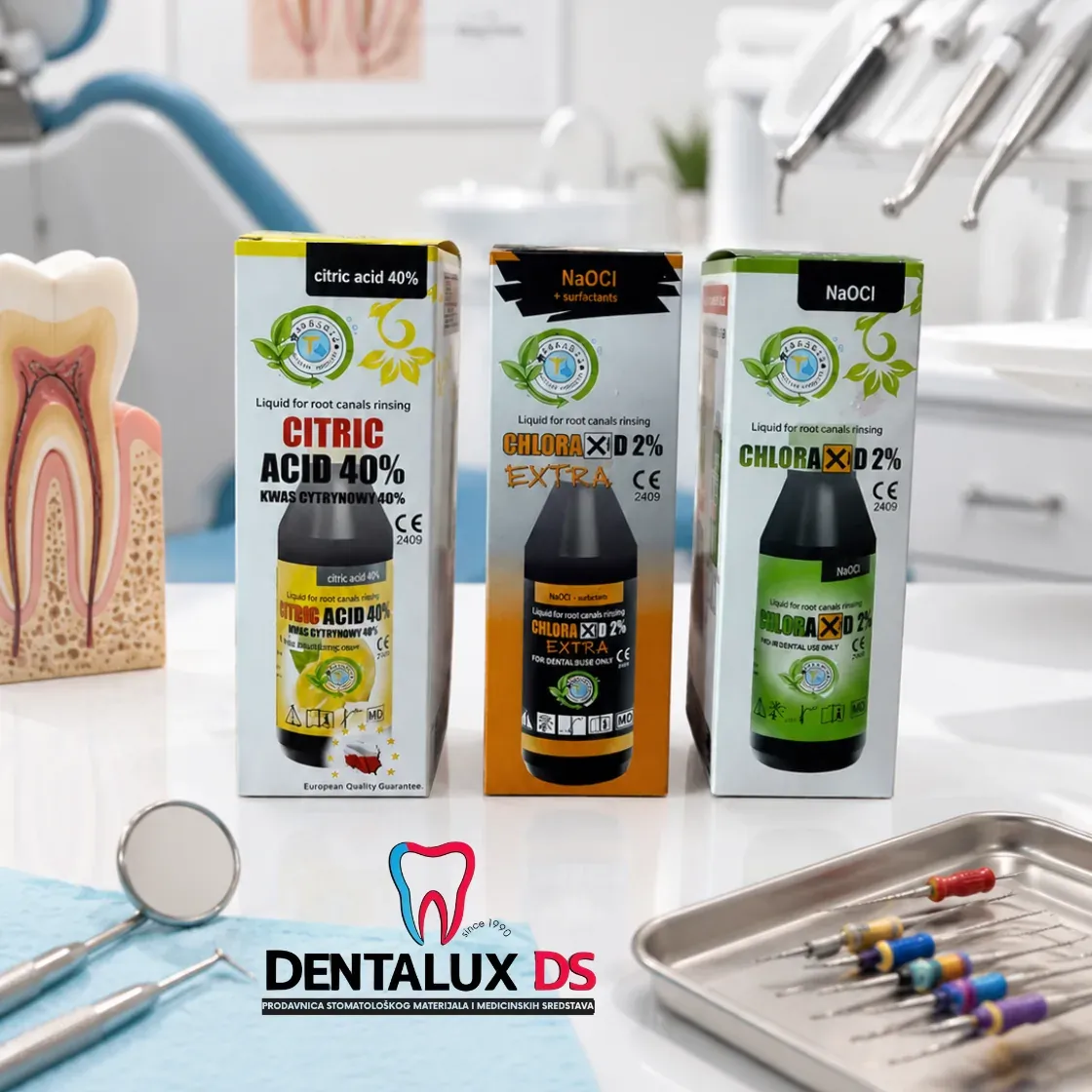 Sredstva za ispiranje kanala i stomatološki instrumenti Dentalux DS